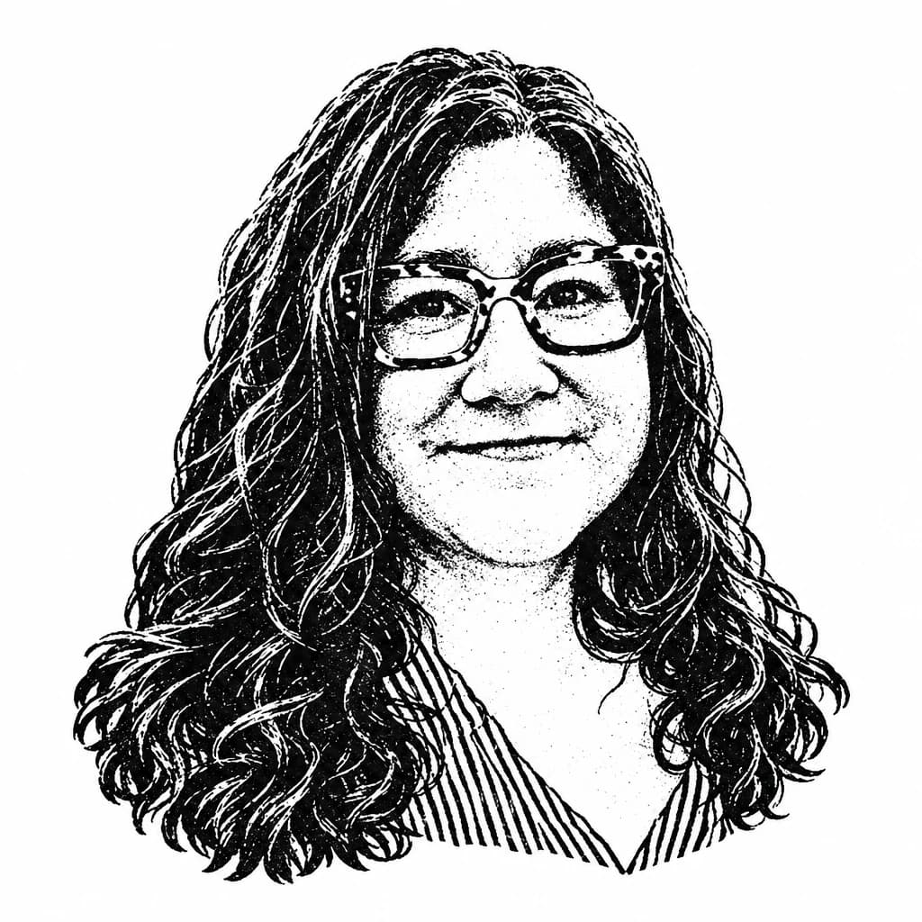 Ink portrait of Natalia Gubinski